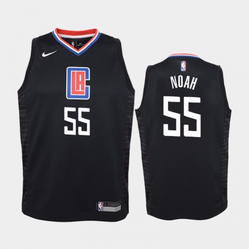 Youth Los Angeles Clippers Statement #55 Joakim Noah 2019-20 Black Jersey