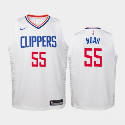 Youth Los Angeles Clippers Association #55 Joakim Noah 2019-20 White Jersey