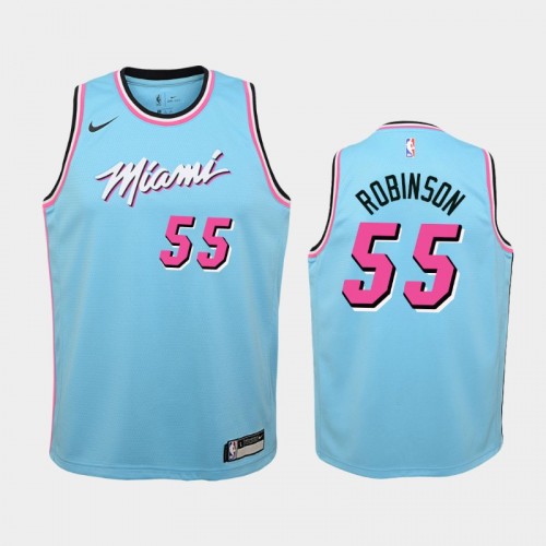 Youth Miami Heat City #55 Duncan Robinson 2019-20 Blue ViceWave Jersey