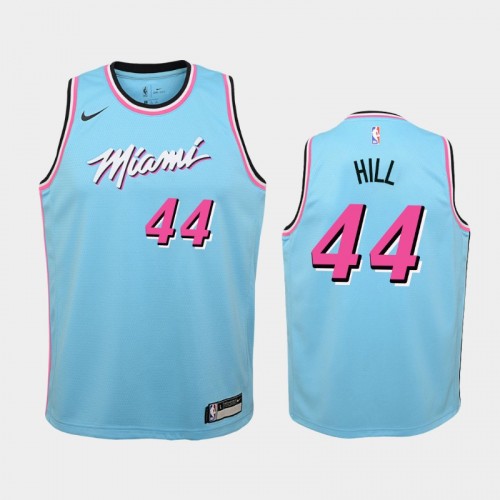 Youth Miami Heat City #44 Solomon Hill 2019-20 Blue Jersey