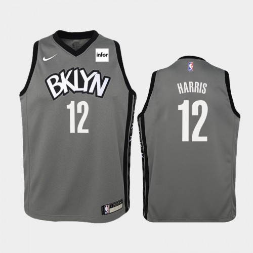 Youth Brooklyn Nets Joe Harris #12 Gray Statement Jersey