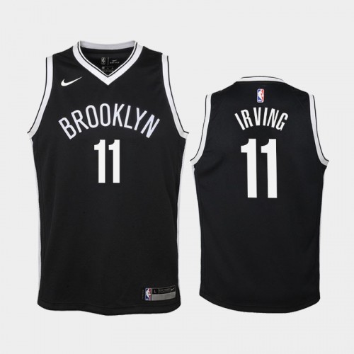 Youth Brooklyn Nets Kyrie Irving #11 Black Icon Jersey