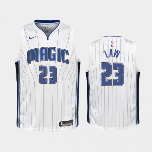 Youth Orlando Magic Association #23 Vic Law 2019-20 White Jersey