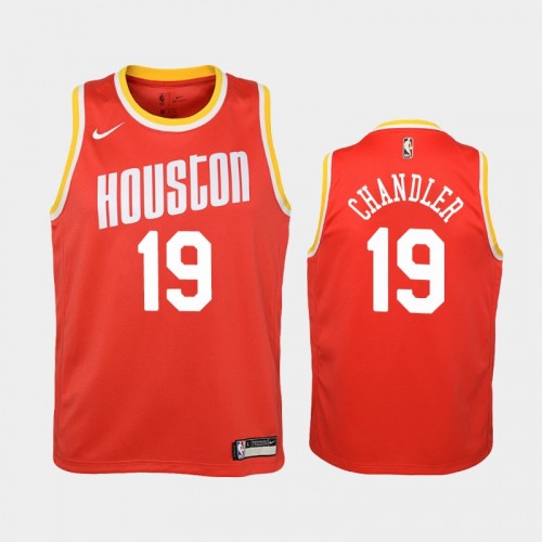 Youth Houston Rockets Tyson Chandler #19 Red Hardwood Classics Jersey
