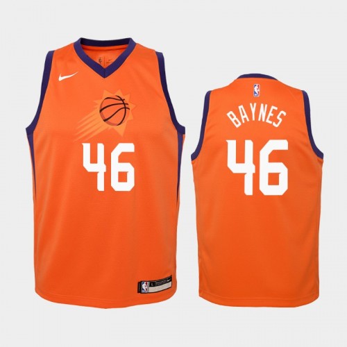 Youth Phoenix Suns Statement #46 Aron Baynes Orange 2019-20 Jersey