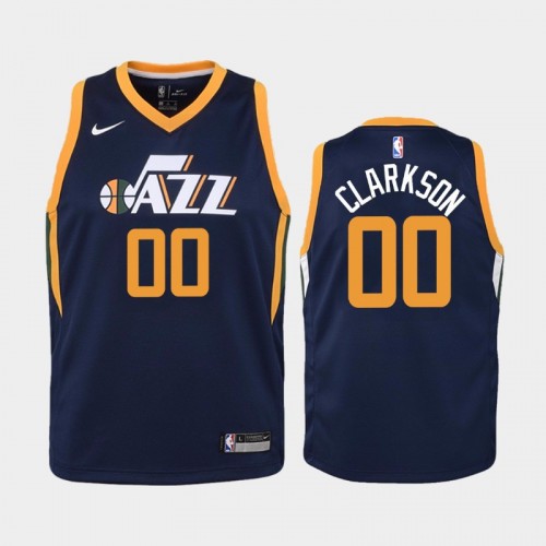 Youth Utah Jazz Icon #00 Jordan Clarkson 2019-20 Navy Jersey