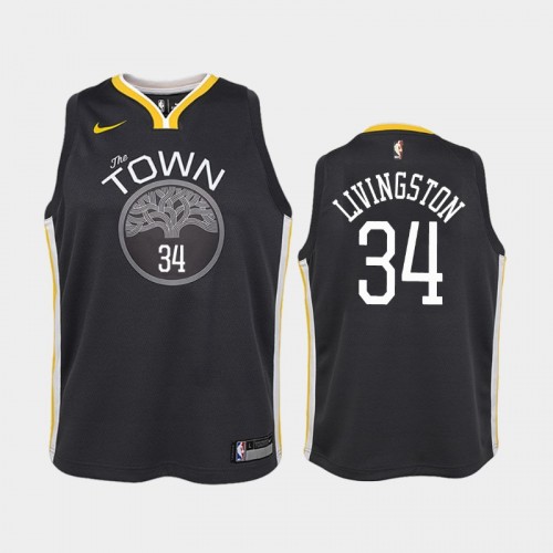 Youth Golden State Warriors Shaun Livingston #34 Black Statement Jersey