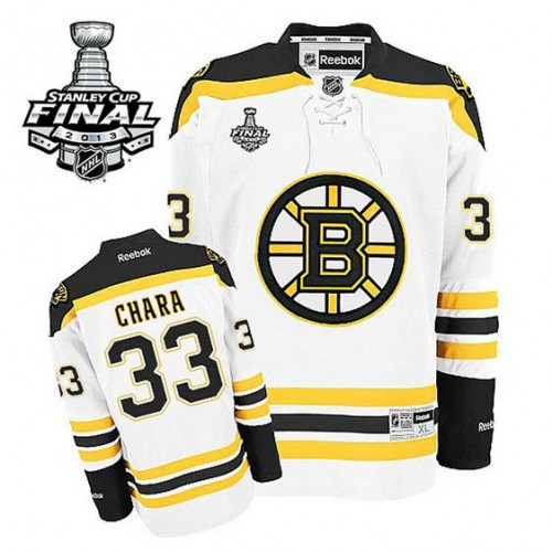 Zdeno Chara #33 White 2013 Stanley Cup Away Jersey